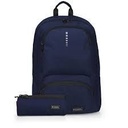 MOCHILA ESCOLAR + PORTATODO GLOBAL AZUL/O GABOL xxcm