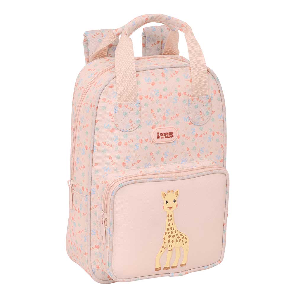 MOCHILA INFANTIL RECIC Y REPELENTE AGUA SOPHIE LA GIRAFE JOY 20x28x4cm
