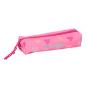 PORTATODO RECTANGULAR C/GOMA ELAST. 22CM BENETTON "HEART" 22x4x4cm