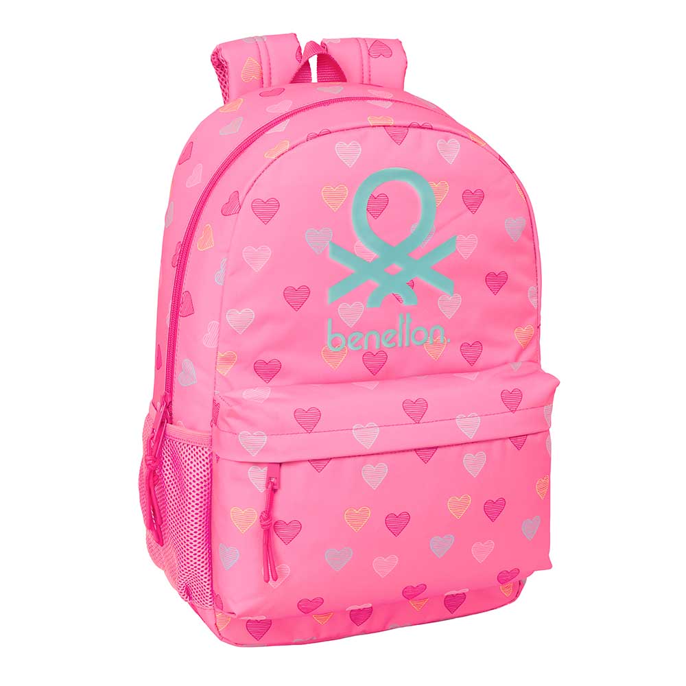 MOCHILA ADAPT.CARRO BENETTON "HEART" 30x46x4cm