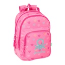MOCHILA DOBLE ADAPT.CARRO BENETTON "HEART" 32x42x4cm