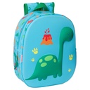 MOCHILA 3D SAFTA 3D DINO 27x33x4cm