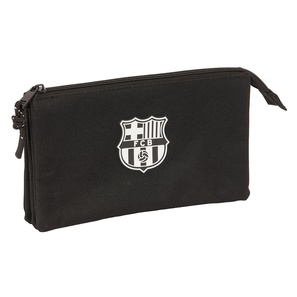 PORTATODO TRIPLE F.C.BARCELONA CHICA NEGRO 22x12x4cm