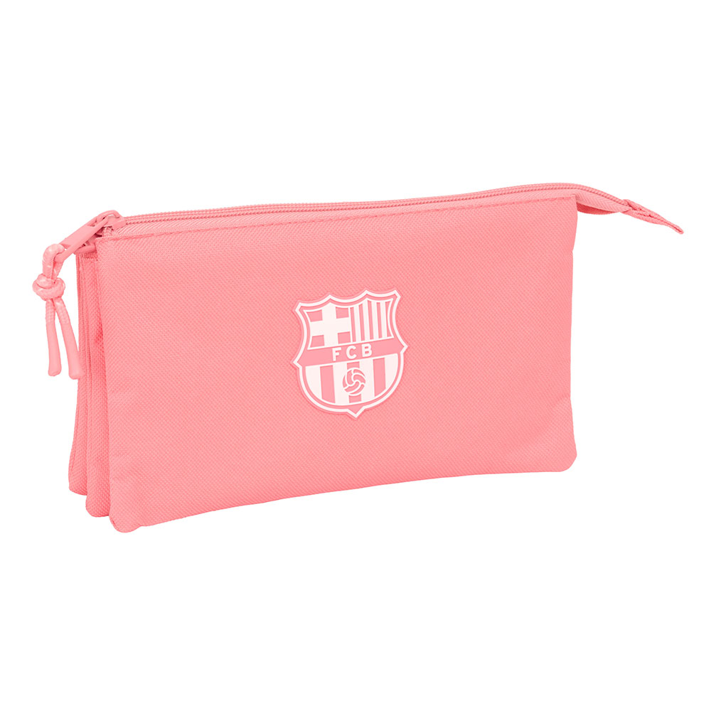 PORTATODO TRIPLE F.C.BARCELONA CHICA CORAL 22x12x4cm