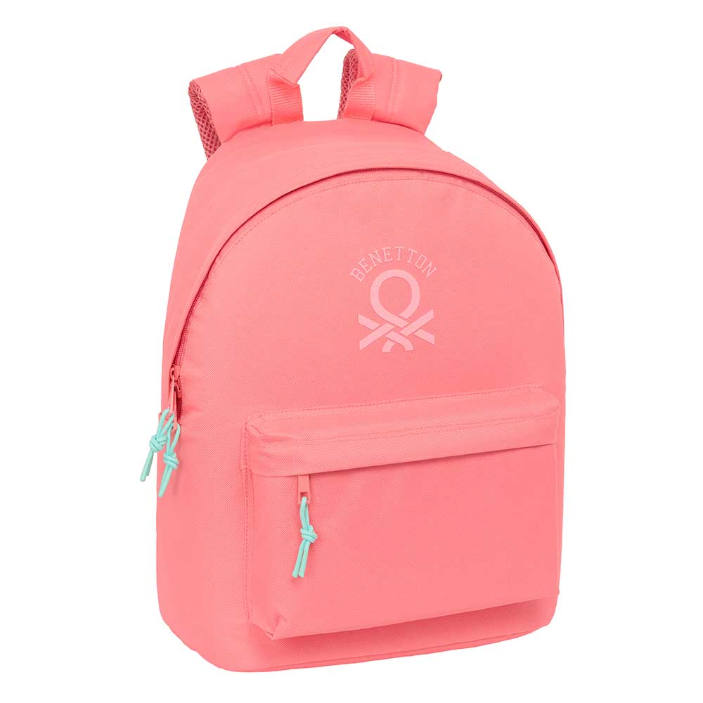 MOCHILA PARA PORTATIL 14,1" BENETTON BASICS "CORAL" 31x43x4cm