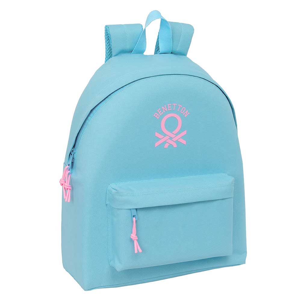 MOCHILA BENETTON BASICS "CELESTE" 33x42x4cm