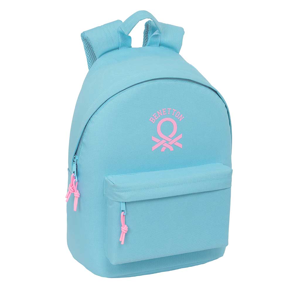 MOCHILA PARA PORTATIL 14,1" BENETTON BASICS "CELESTE" 31x43x4cm