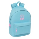 MOCHILA PARA PORTATIL 14,1" BENETTON BASICS "CELESTE" 31x43x4cm