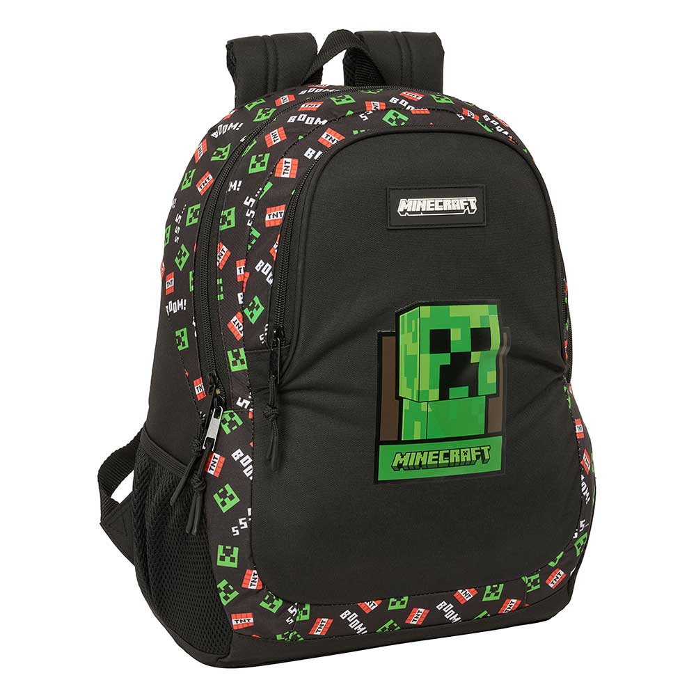 MOCHILA ADAPT.CARRO MINECRAFT 32x44x4cm