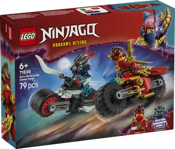 Carrera Relámpago en Moto de Kai LEGO 71838