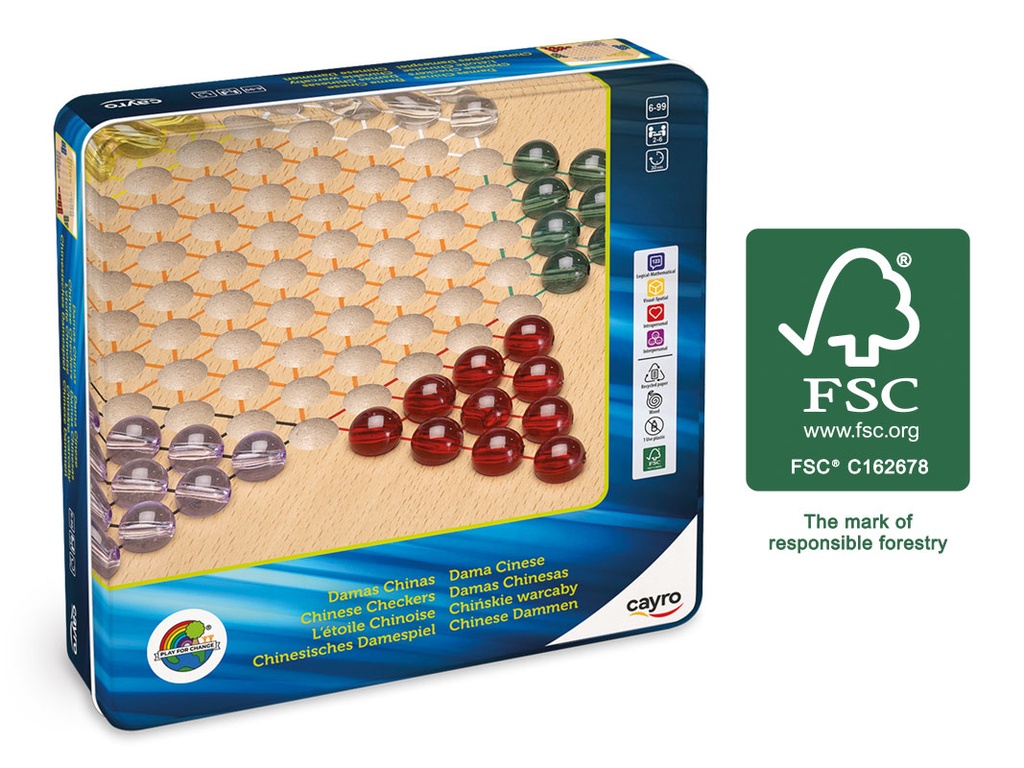 DAMAS CHINAS METAL BOX "FSC 100%"