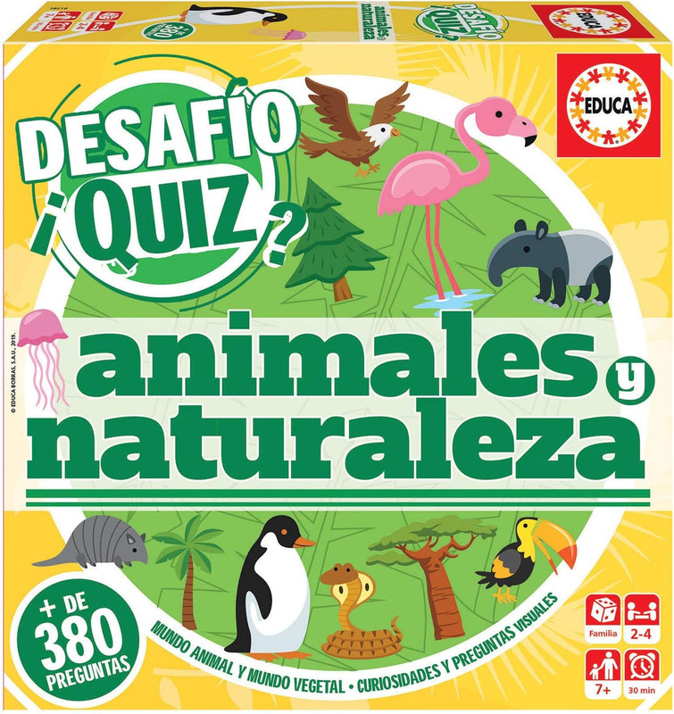 DESAFÍO QUIZ ANIMALES Y NATU  EDUCA 18219
