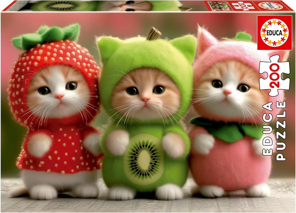 PUZZLE 200 GATITOS FRUTALES FSC(R) EDUCA 20496