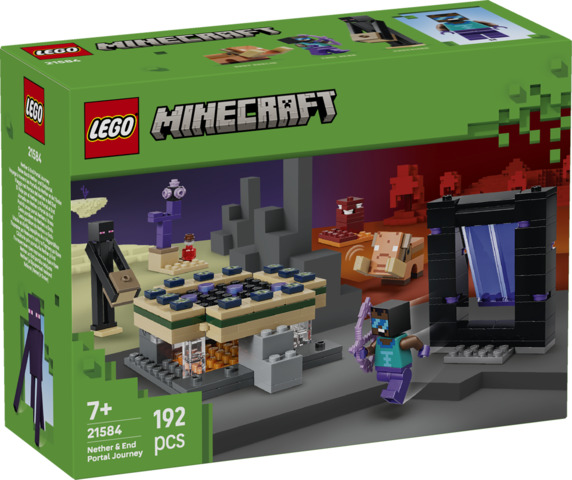 El Viaje por el Nether y el Portal al End LEGO 21584