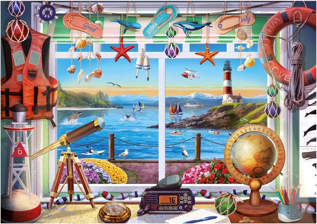 PUZZLE 1000 VIDA EN EL PUERTO (FSC) EDUCA 20256