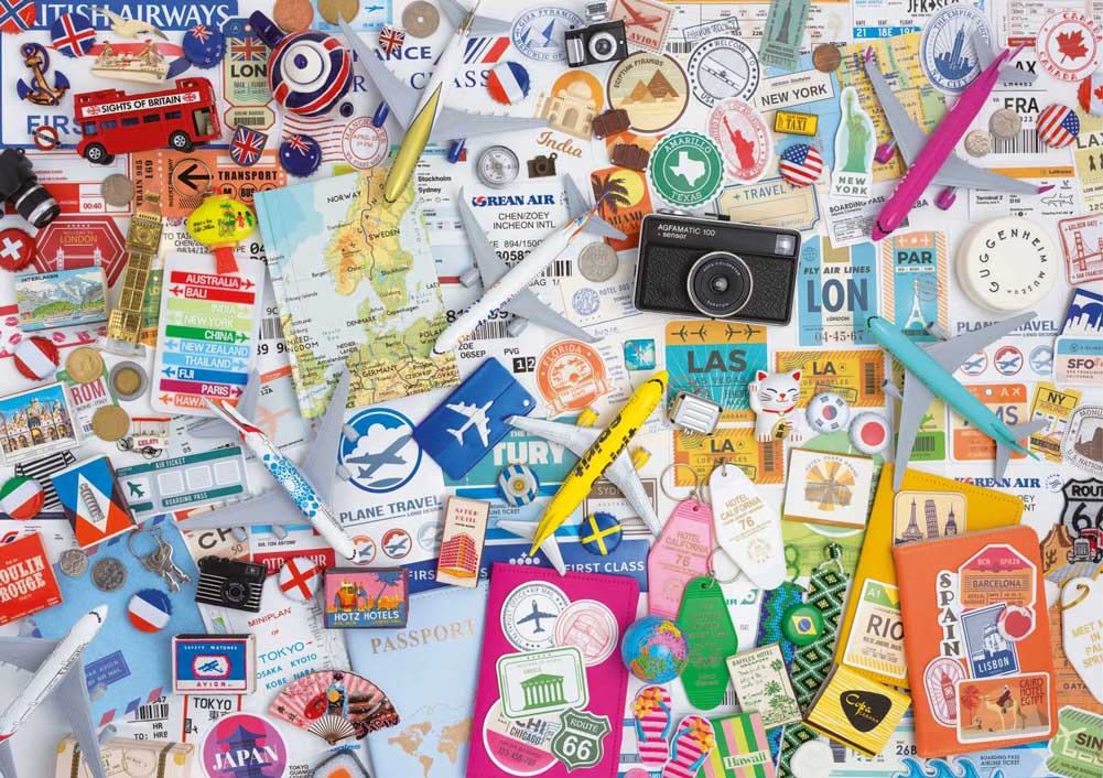 PUZZLE 1000 COLLAGE DE VIAJES FSC(R EDUCA 20560
