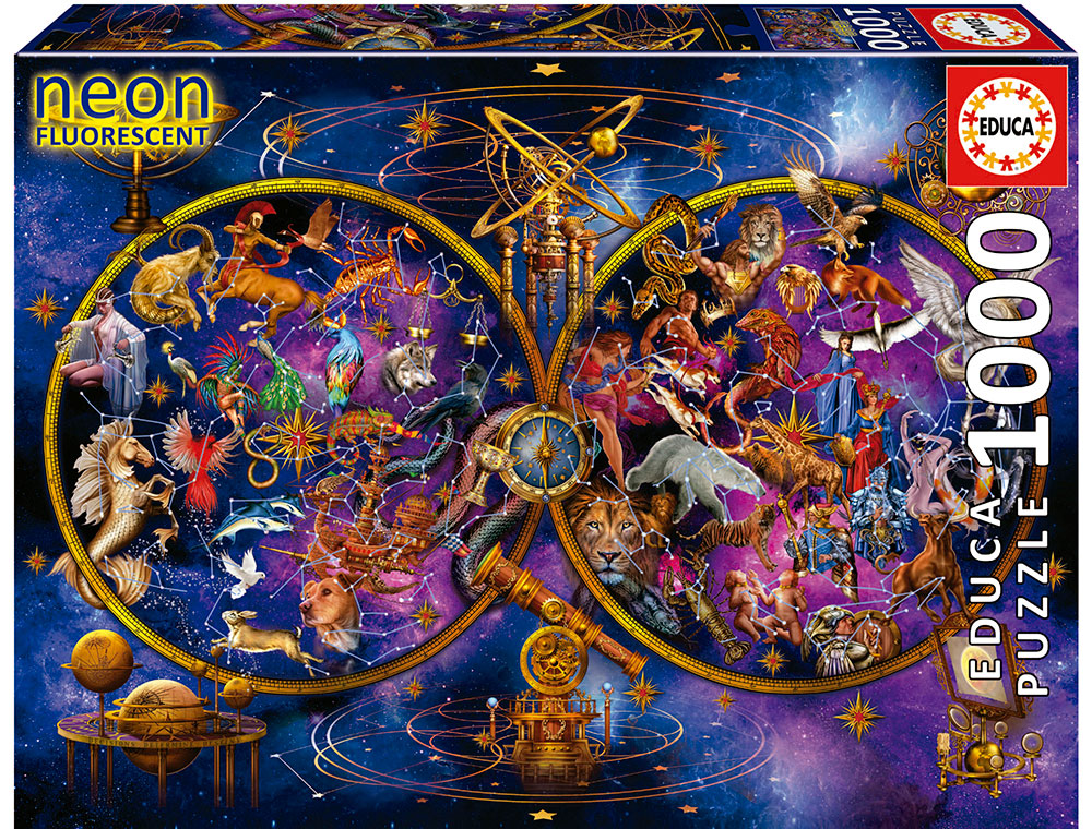 PUZZLE 1000 CONSTELACIONES "NEON" F EDUCA 19561