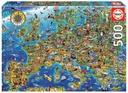 PUZZLE 500 MAPA DE EUROPA FSC(R) EDUCA 17962