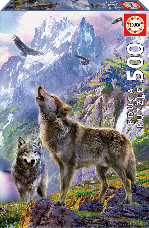 PUZZLE 500 LOBOS EN LAS ROCAS FSC(R EDUCA 19548