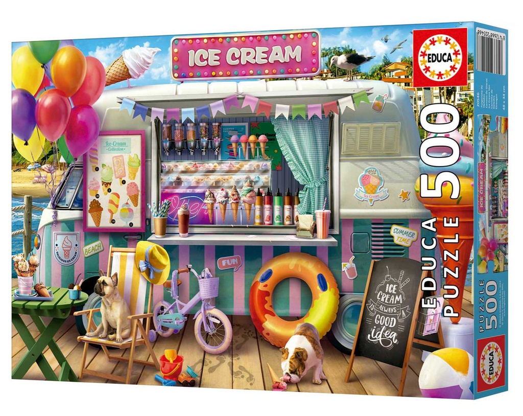 PUZZLE 500 FURGONETA DE HELADOS FSC  EDUCA 20546