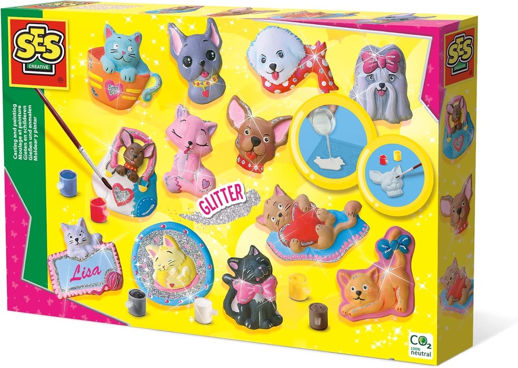 MOLDEAR Y PINTAR GATOS-PERRO SES S01154