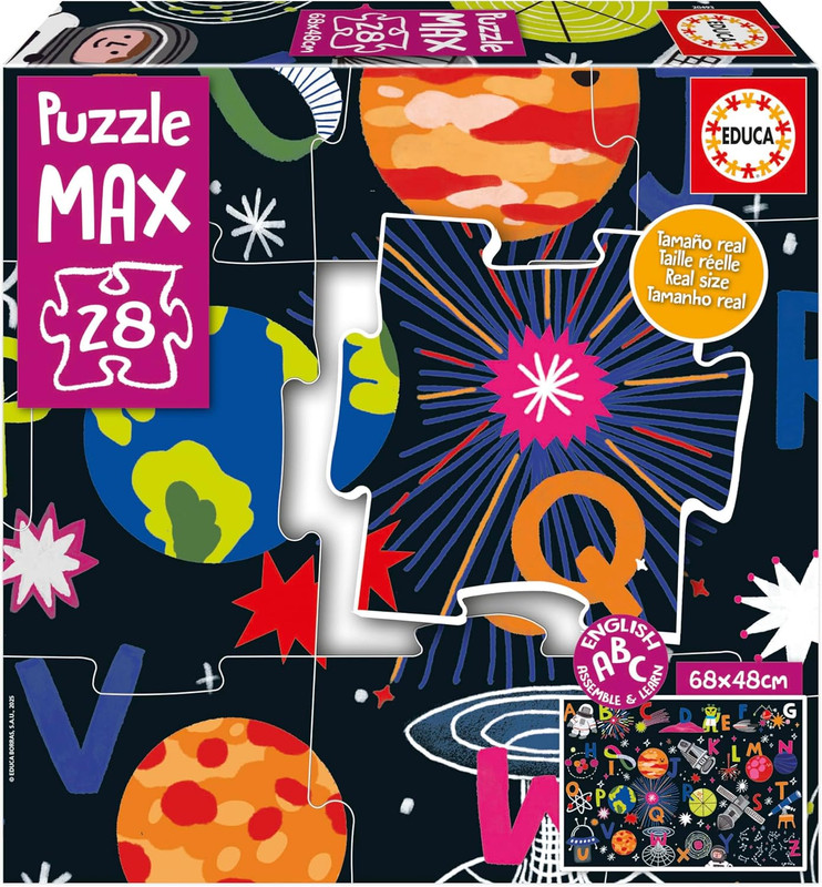 PUZZLE 28 ALPHABET PUZZLE SPACE P.M  EDUCA 20493