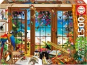 PUZZLE 1500 VENTANA OBSERVADOR AVES EDUCA 20333