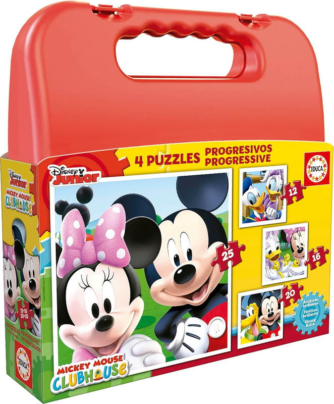 PUZZLE MALETA PROG MICKEY ROJO FSC( EDUCA 16505