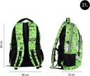 Mochila escolar 2 cremalleras (21 L) serie especial Tandem 2 45x31x4cm