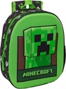 MOCHILA 3D MINECRAFT SAFTA 622619890 27x33x3cm