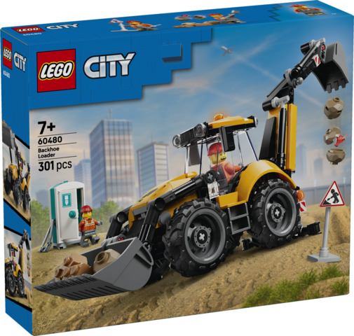 Cargadora Retroexcavadora Amarilla LEGO 60480
