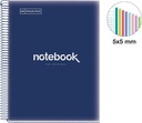 NOTEBOOK8 A4 160F 90GR QUAD 5X5 MICROPERFOREADO AZUL
