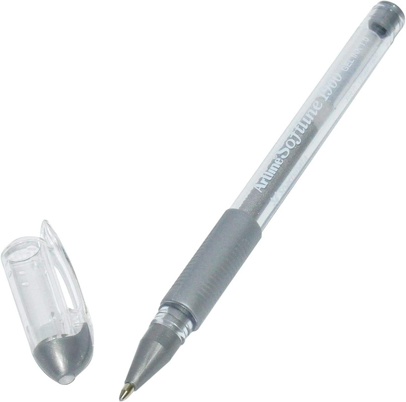 Boligrafo artline 1900 softline tinta aceite metalico plata. Artiline