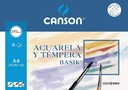 BLOC 6H DIBUJO CANSON ACUARELA A4 MINIPACK