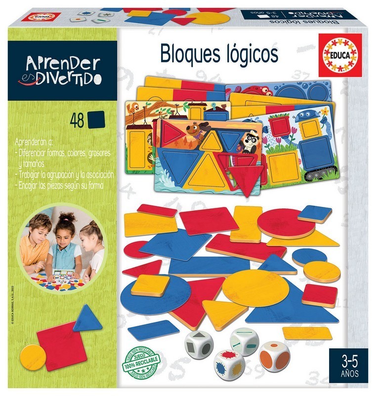 APRENDER ES DIVERTIDO BLOQUES LÓGICOS EDUCA 19325
