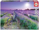 PUZZLE 1000 BICICLETA EN CAMPO DE LAVANDA EDUCA 19255