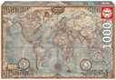PUZZLE 1000 EL MUNDO, MAPA POLÍTICO "MINIATURE" EDUCA 16764