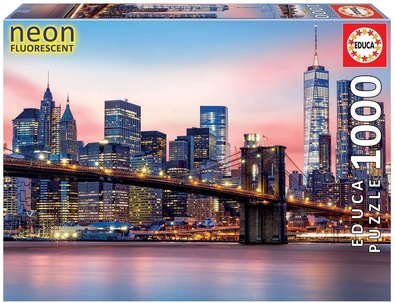 PUZZLE 1000 PUENTE DE BROOKLYN 'NEON' EDUCA 19269