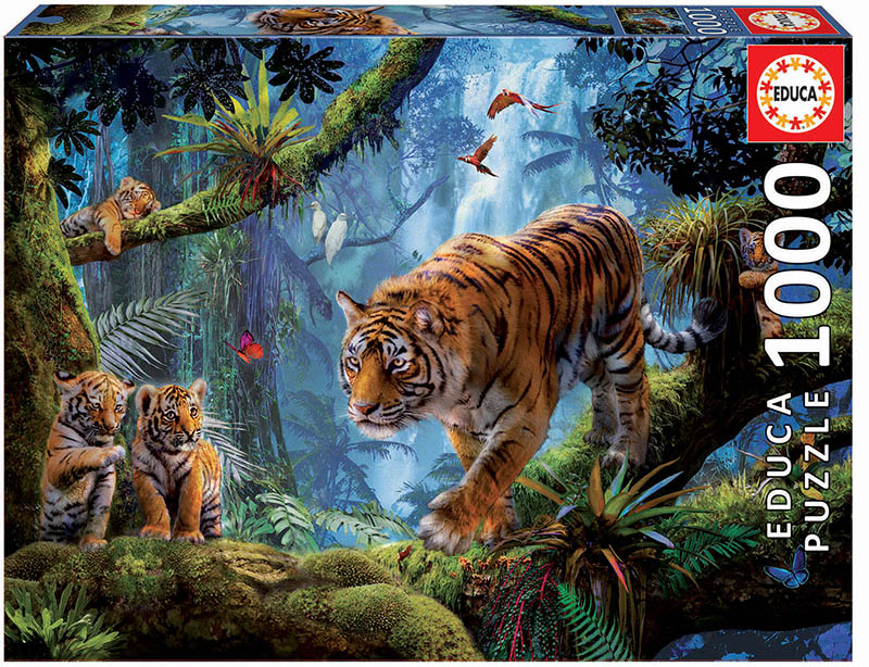 PUZZLE 1000 TIGRES EN EL ARB EDUCA 17662