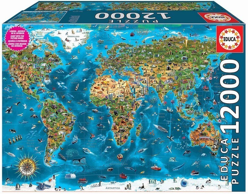 PUZZLE 12000 MARAVILLAS DEL MUNDO EDUCA 19057