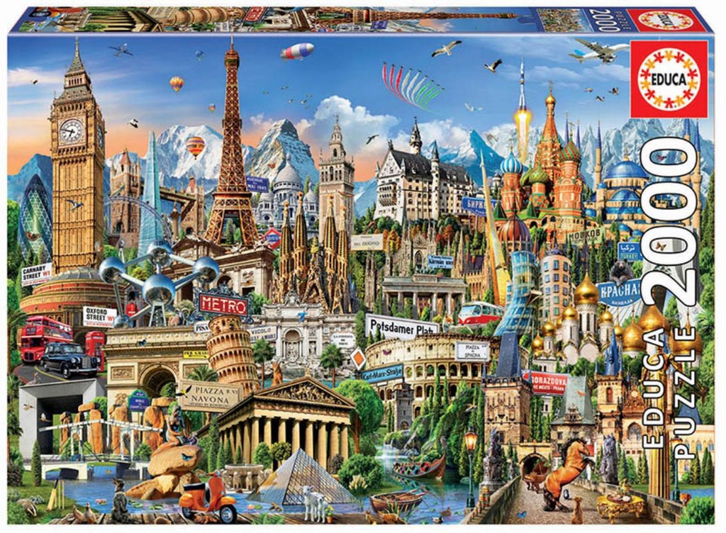 PUZZLE 2000 SÍMBOLOS DE EUROPA EDUCA 17697