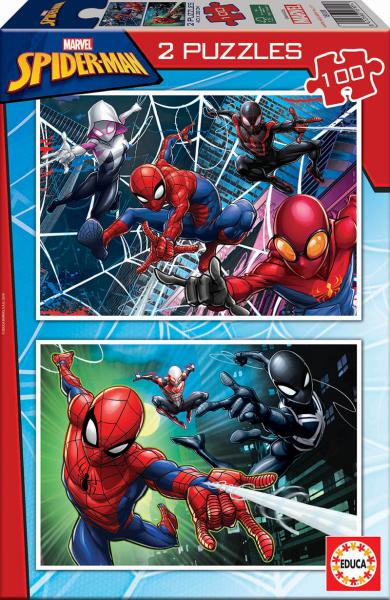 PUZZLE 2x100 SPIDER-MAN EDUCA 18101