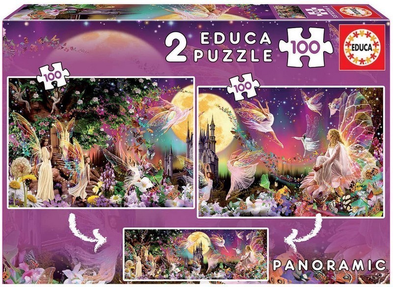 PUZZLE 2X100 TRÍPTICO DE HADAS EDUCA 19291