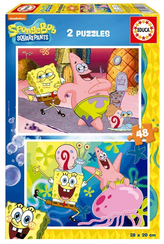 PUZZLE 2x48 BOB ESPONJA FSC(R)