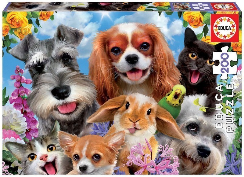 PUZZLE 200 SELFIE DE MASCOTAS FSC(R EDUCA 19293