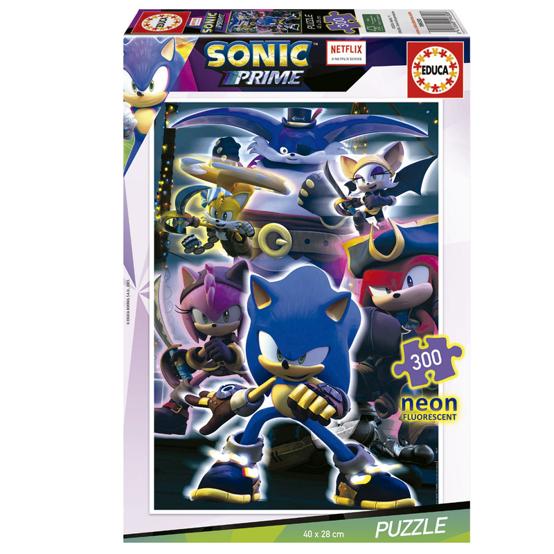 PUZZLE 300 SONIC PRIME NEON FSC(R) EDUCA 19630