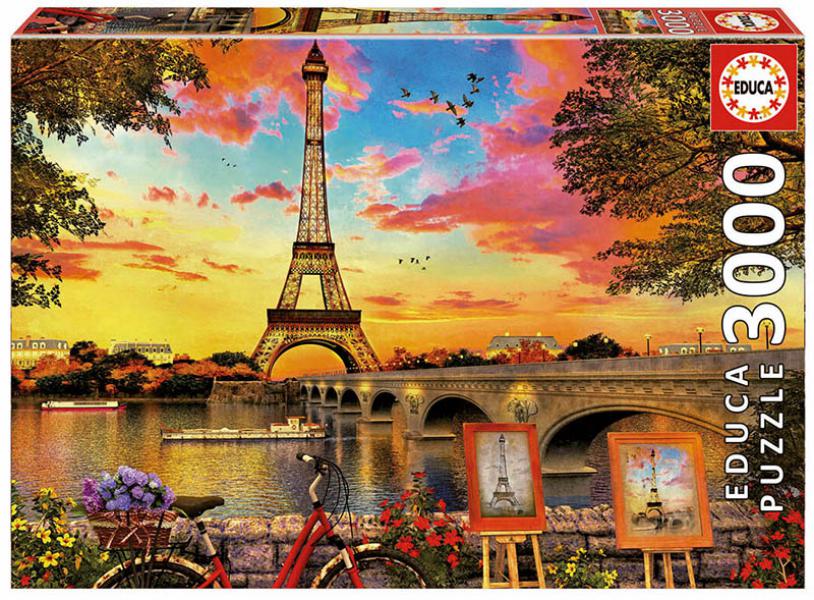PUZZLE 3000 PUESTA DE SOL EN PARÍS EDUCA 17675
