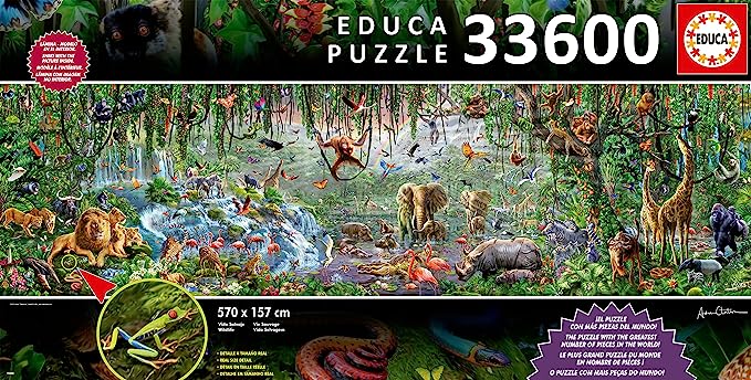 PUZZLE 33600 VIDA SALVAJE FS EDUCA 16066
