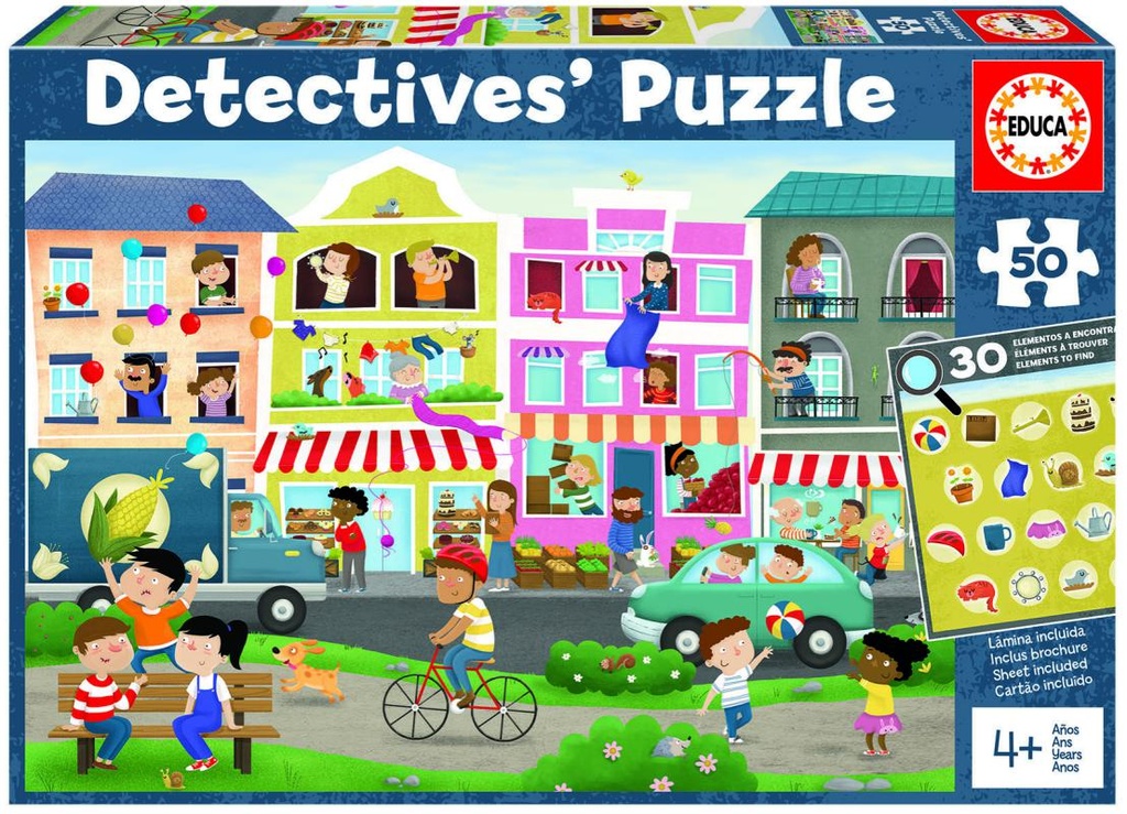 PUZZLE 50 CIUDAD DETECTIVES PUZZLES