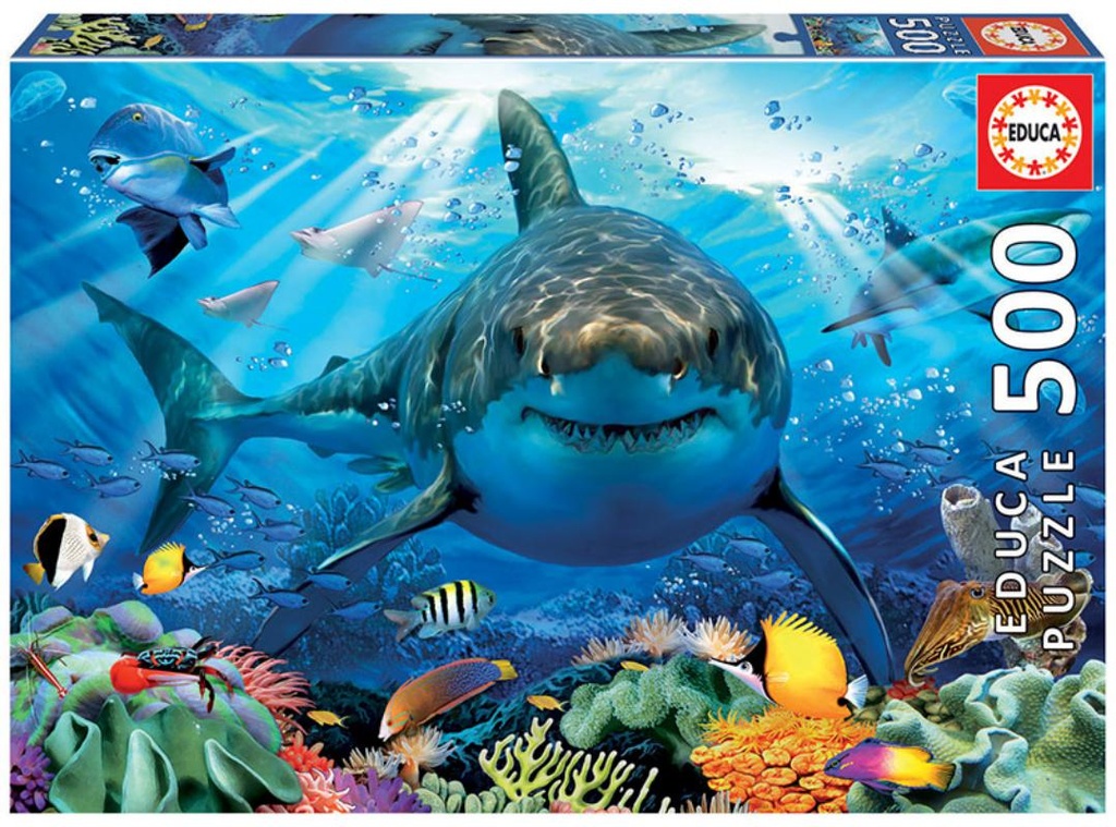 PUZZLE 500 GRAN TIBURÓN BLANCO EDUCA 18478